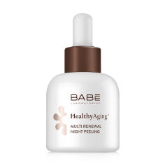 Акція на Нічний пілінг для обличчя BABE Laboratorios Healthy Aging оновлювальний з AHA-кислотами та ретинолом, 30 мл від Eva