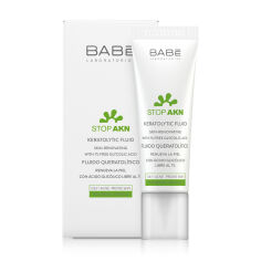 Акція на Кератолітичний флюїд для обличчя BABE Laboratorios Stop Akn з гліколієвою кислотою, для проблемної шкіри, 30 мл від Eva