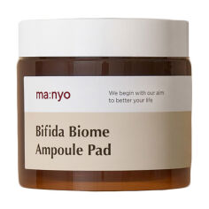 Акція на Тонер педи для обличчя Manyo Bifida Biome Ampoule Pad для захисту та відновлення біому шкіри, 150 мл, 70 шт від Eva