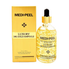 Акция на Антиоксидантна сироватка для обличчя Medi-Peel Luxury 24K Gold Ampoule для сяяння шкіри, 100 мл от Eva