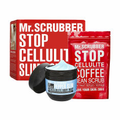 Акция на Антицелюлітний набір Mr.Scrubber Stop Cellulite Cold (холодне обгортання для тіла, 250 г + скраб для тіла, 200 г) от Eva