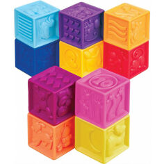 Акція на Кубики силіконові Battat Порахуй-ка! 10 шт. в сумочці (BX1002Z) від Comfy UA