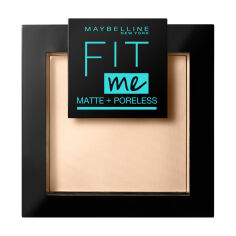 Акція на Матувальна компактна пудра для обличчя Maybelline New York Fit Me! Matte + Poreless 220 Natural Beige, 9 г від Eva