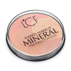 Акція на Мінеральна пудра для обличчя LCF Naked Makeup Mineral Pressed Powder тон 3, 10 г від Eva