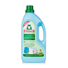 Акція на Концентрований рідкий засіб для прання Frosch Active Soda 22 цикли прання, 1.5 л від Eva
