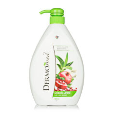 Акція на Крем-мило для рук DermoMed Hand Wash Aloe With Hyaluronic Acid Алое, 1 л від Eva