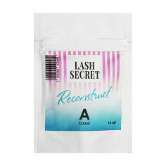 Акция на Набір засобів для ламінування вій Lash Secret Reconstruct A Stage, склад A, 10*0,8 г от Eva