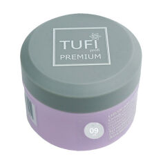 Акція на Гель для нарощування нігтів Tufi Profi Premium UV/LED Gel з шимером, 09 White Frost, 5 г від Eva
