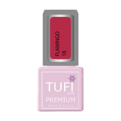 Акція на Гель-лак для нігтів Tufi profi Premium Flamingo 18 Гранатовий, 8 мл від Eva