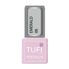 Акция на Гель-лак для нігтів Tufi Profi Premium Emerald 07 Сріблястий, 8 мл от Eva