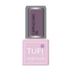 Акція на Гель-лак для нігтів Tufi Profi Premium Cappuccino 06 Фіолетово-сірий, 8 мл від Eva