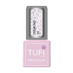 Акція на Гель-лак для нігтів Tufi Profi Premium Diamond 10 Сріблясті іскри, 8 мл від Eva