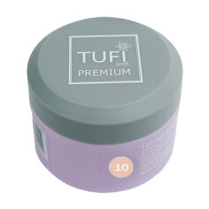 Акція на LED-гель для нарощування нігтів Tufi Profi Premium Gel 10 Apricot, 30 г від Eva