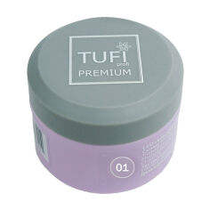 Акція на LED-гель для нарощування нігтів Tufi Profi Premium Gel 01 Clear, 30 г від Eva