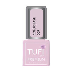 Акція на База для гель-лаку Tufi Profi Premium Color Base 009 Напівпрозорий рожевий беж, 8 мл від Eva