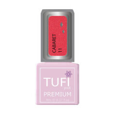 Акція на Гель-лак для нігтів Tufi Profi Premium Cabaret 11 Корал з блискітками, 8 мл від Eva