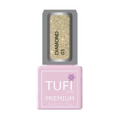 Акция на Гель-лак для нігтів Tufi Profi Premium Diamond 03 Золота парча, 8 мл от Eva