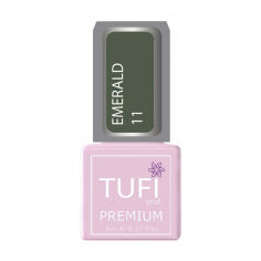 Акция на Гель-лак для нігтів Tufi Profi Premium Emerald 11 Оливка, 8 мл от Eva