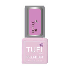 Акція на Гель-лак для нігтів Tufi Profi Premium Purple 18 Маргаритка з блискітками, 8 мл від Eva
