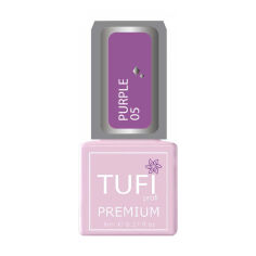 Акция на Гель-лак для нігтів Tufi Profi Premium Purple 05 Сангрія з блискітками, 8 мл от Eva