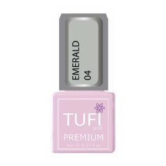 Акция на Гель-лак для нігтів Tufi Profi Premium Emerald 04 Світло-сірий, 8 мл от Eva