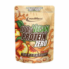 Акція на Харчова добавка Протеїн в порошку IronMaxx 100 % Vegan Protein Zero Персик, 500 г від Eva