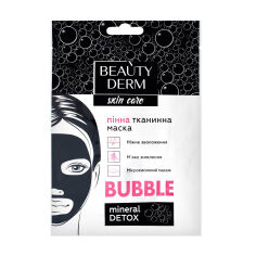 Акція на Пінна тканинна маска для обличчя BEAUTYDERM Bubble Face Mask, 25 мл від Eva