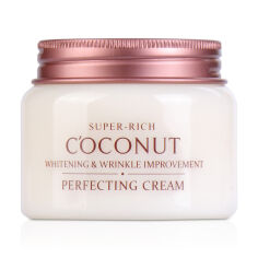 Акція на Відбілювальний крем для обличчя Esfolio Super-Rich Coconut Perfecting Cream з кокосовою олією, 120 мл від Eva