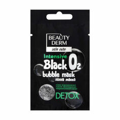 Акция на Пінна маска для обличчя Beauty Derm Skin Care Intensive O2 Black Bubble Mask, 7 мл от Eva