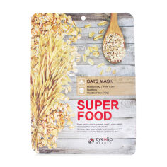 Акція на Тканинна маска для обличчя Eyenlip Super Food Oats Mask з екстрактом вівса, 23 мл від Eva