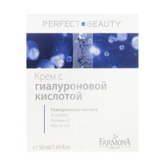 Акция на Зволожувальний крем для обличчя Farmona Perfect Beauty з гіалуроновою кислотою та колагеном, 50 мл от Eva