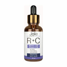 Акция на Сироватка для обличчя Jole Retinol 2+ Vitamin C5 Anti Acne Serum з ретинолом та вітаміном С, 30 мл от Eva