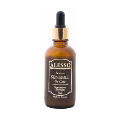 Акция на Сироватка для обличчя Alesso Professionnel Grey Gold Sensetive Serum 3.6 заспокійлива, для чутливої шкіри, 50 мл от Eva