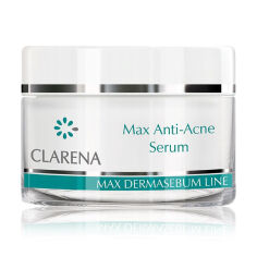 Акція на Сироватка для обличчя Clarena Bio Dermasebum Line Max Anti Acne Serum проти акне локальної дії, 15 мл від Eva