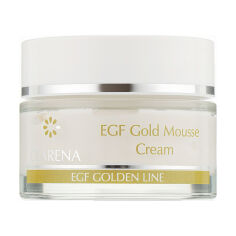 Акція на Пептидний крем-мус для обличчя Clarena EGF Golden Line EGF Gold Mousse Cream з колоїдним золотом та BIO-плацентою, 50 мл від Eva