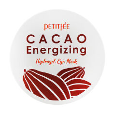 Акция на Гідрогелеві патчі для шкіри навколо очей Petitfee Cacao Energizing Hydrogel Eye Mask тонізувальні, з екстрактом какао, 60 шт от Eva