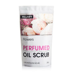 Акція на Парфумований скраб для тіла Hillary Perfumed Oil Scrub Flowers, 200 г від Eva