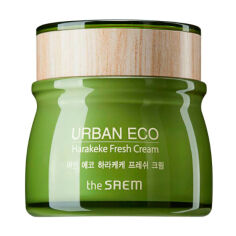 Акція на Освіжувальний крем для обличчя The Saem Urban Eco Harakeke Fresh Cream з екстрактом новозеландського льону, 60 мл від Eva