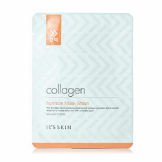 Акція на Тканинна маска для обличчя It's Skin Collagen Nutrition Mask Sheet з коллагеном, 17 г від Eva