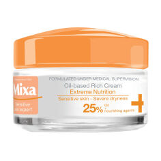 Акция на Живильний крем для обличчя Mixa Sensitive Skin Expert для сухої та чутливої шкіри, 50 мл от Eva