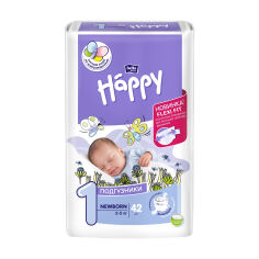 Акція на Підгузки Bella Baby Happy Newborn розмір 1, (2-5 кг), 42 шт від Eva