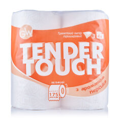 Акция на Туалетний папір Green Way ФітоЛінія Tender Touch з ароматом персика, 3-х шарова, 175 відривів, 4 шт от Eva