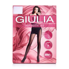 Акция на Колготки жіночі Giulia Infinity класичні, без шортиків, 40 DEN, Cappuccino, розмір 4 от Eva