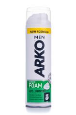 Акція на Чоловіча піна для гоління ARKO Men Anti-Irritation Shaving Foam Захист від подразнення, 200 мл від Eva