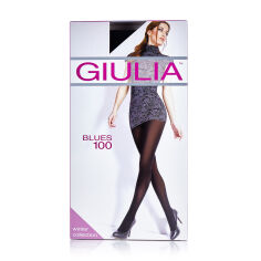 Акція на Теплі колготки жіночі Giulia Blues без шортиків, 100 DEN, Nero, розмір 4 від Eva
