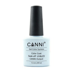 Акція на Гель-лак Canni Gel Color System Color Coat Soak-off UV&LED 038 Світлий сіро-блакитний, 7.3 мл від Eva