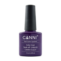 Акція на Гель-лак Canni Gel Color System Color Coat Soak-off UV&LED 225 Пастельний глибокий фіолетовий, 7.3 мл від Eva