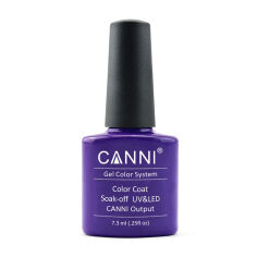 Акція на Гель-лак Canni Gel Color System Color Coat Soak-off UV&LED 099 Темно-фіолетовий, 7.3 мл від Eva