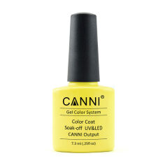 Акція на Гель-лак Canni Gel Color System Color Coat Soak-off UV&LED 084 Блідо-жовтий, 7.3 мл від Eva