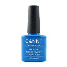 Акція на Гель-лак Canni Gel Color System Color Coat Soak-off UV&LED 025 Світло-синій, 7.3 мл від Eva